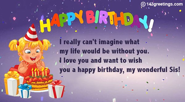 birthday message for sister image 1