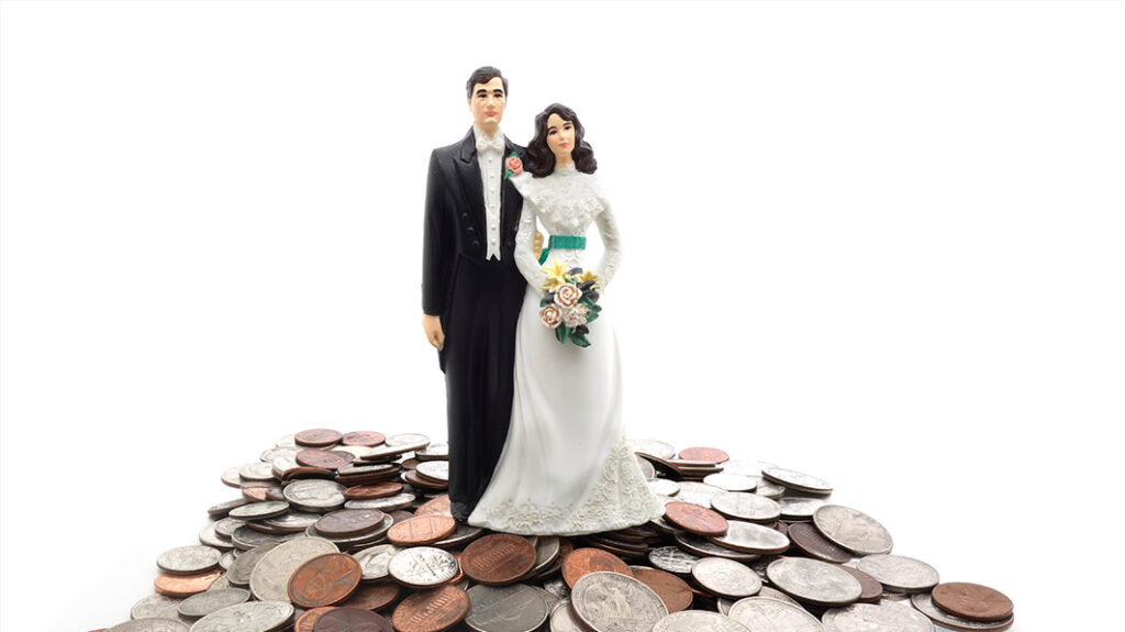 married couples on top of money