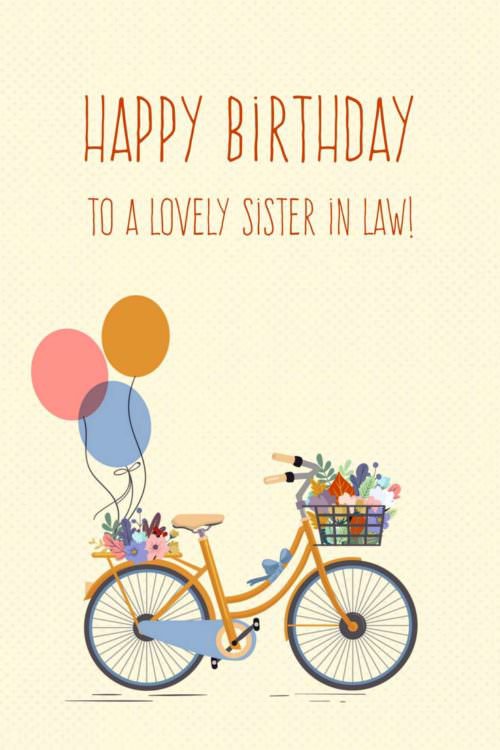 birthday wish for sister in law quotes