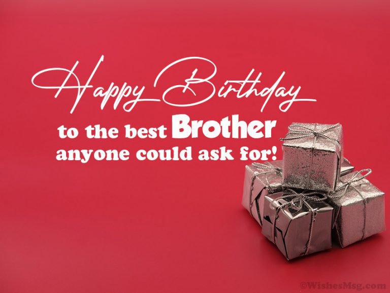 cute birthday wish for brother