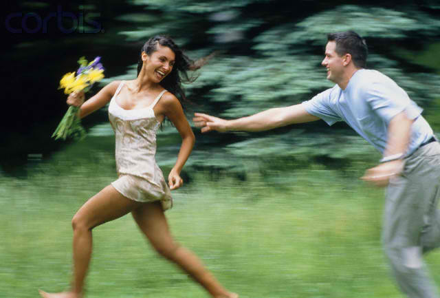 When a man chases a woman