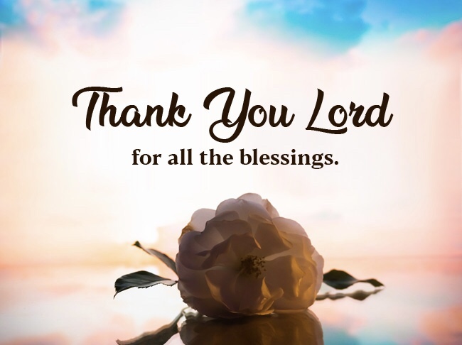 thank you lord for everything